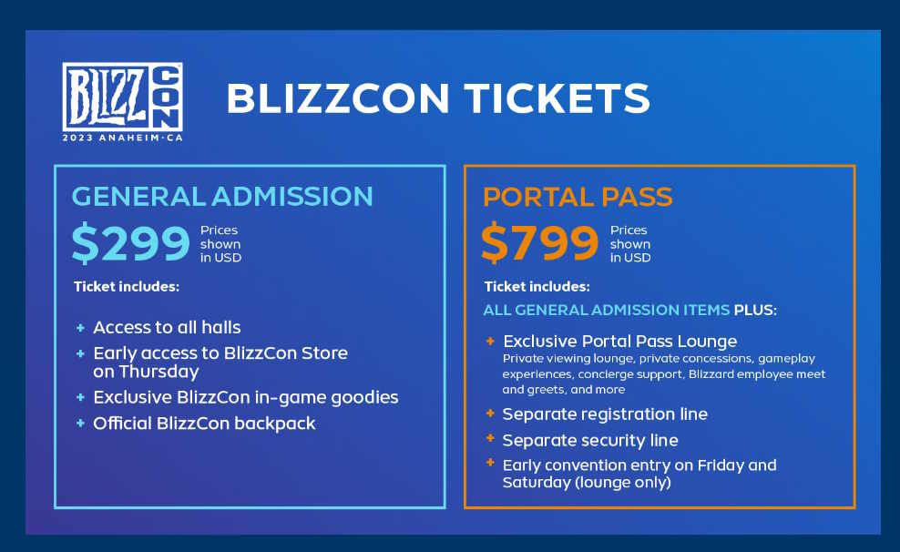 Билеты на BlizzCon 2023 поступят в продажу 8 июля, билеты стоят 0